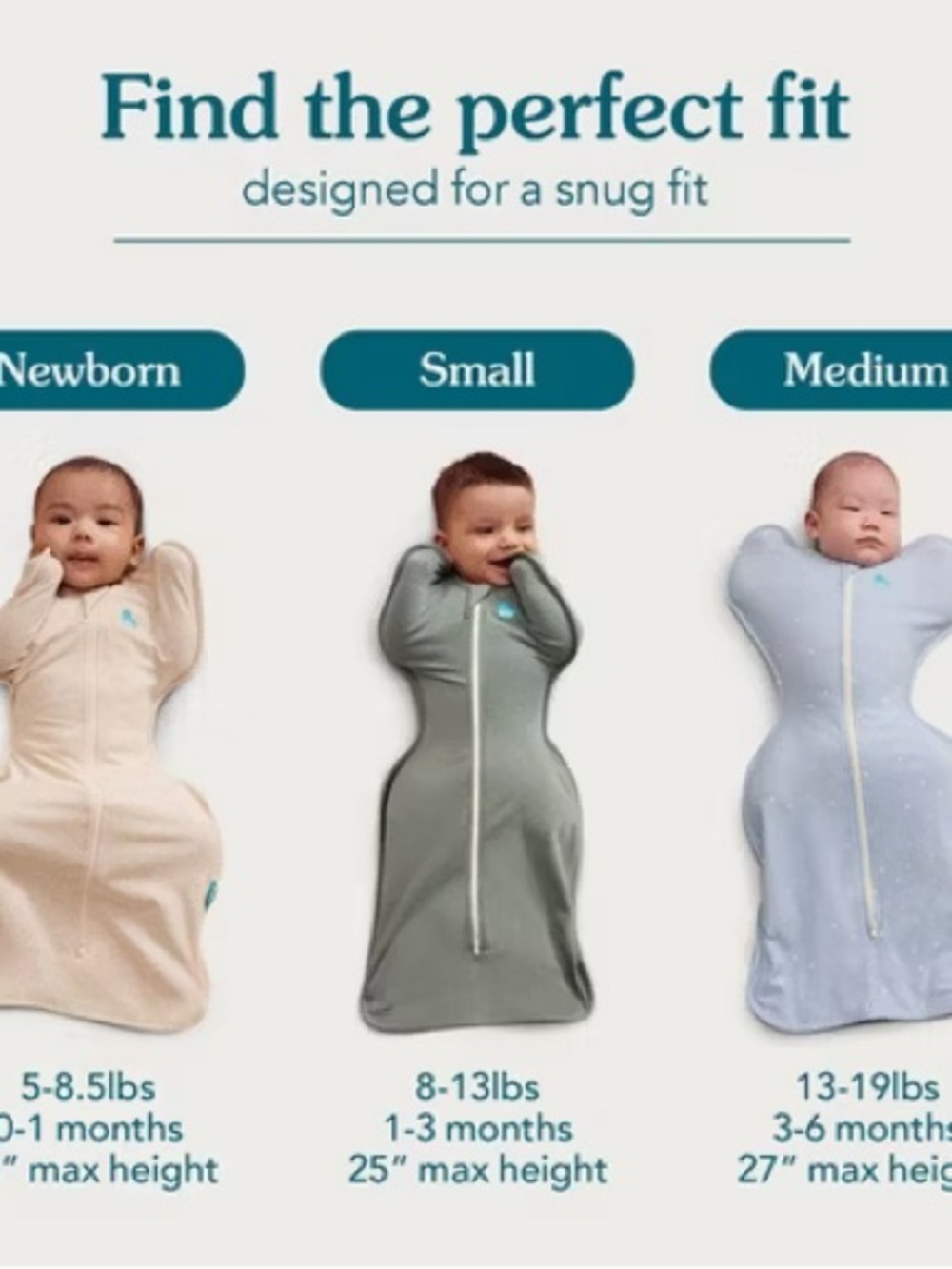 Love to Dream Beige Houndstooth Swaddle Sack - Light Neutral - Picture 3 of 4